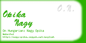 opika nagy business card